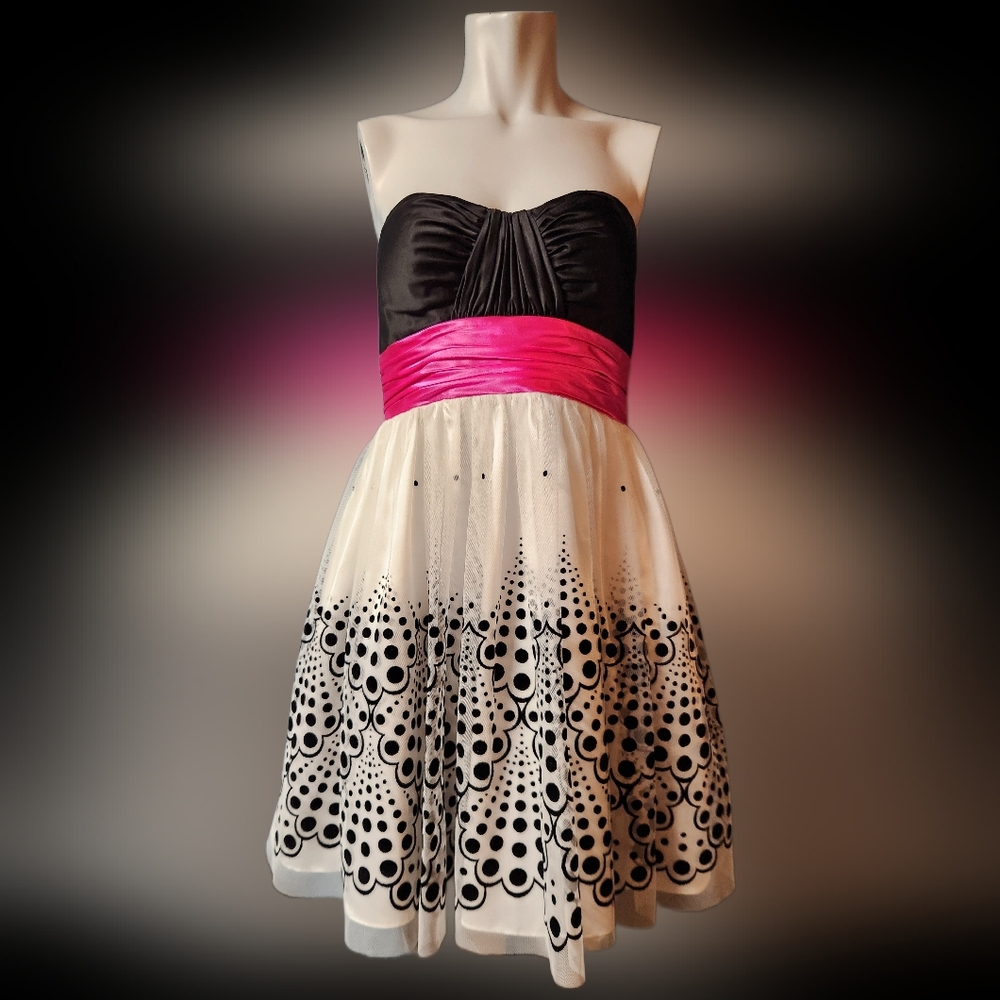 Hailey Logan Black and White Dress